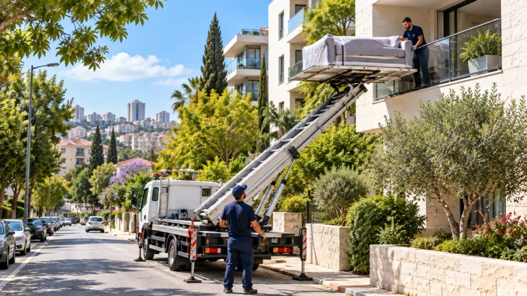 עבודות הנפה עם מנוף